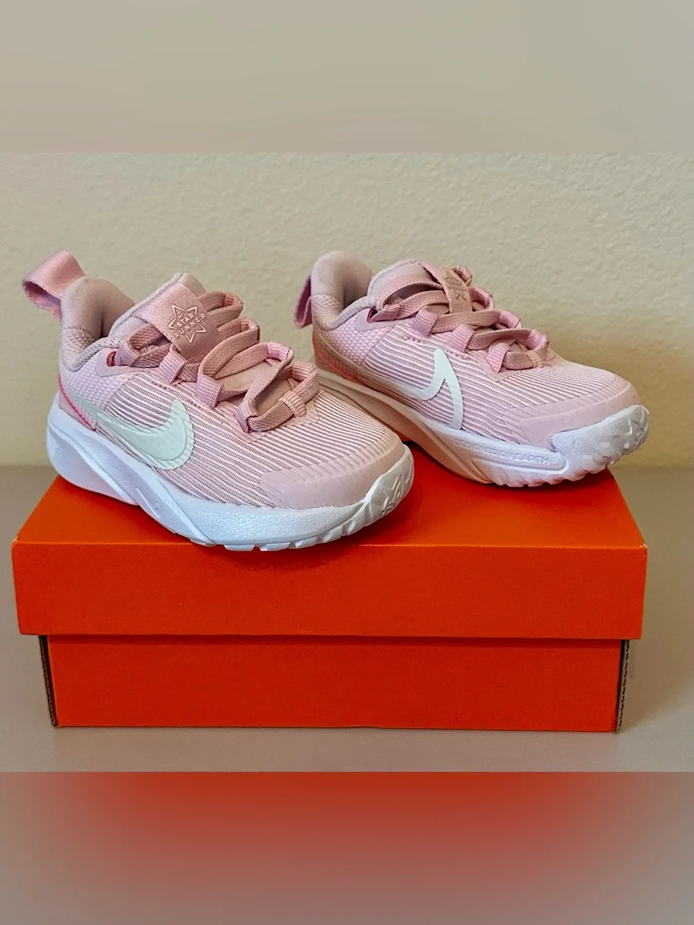 Nike Star Runner 4 Toddler Girls Shoes 5c Pink Foam Summit White